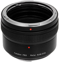 Load image into Gallery viewer, Fotodiox Pro Lens Mount Shift Adapter Rolleiflex SL66 Series Lenses to Fujifilm X-Series Mirrorless Camera Adapter - fits X-Mount Camera Bodies