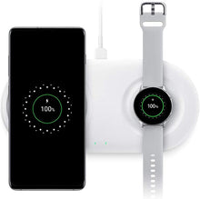 Load image into Gallery viewer, Samsung Wireless Charger DUO Pad, Fast Charge 2.0 (US Version with Warranty) - White