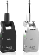 Load image into Gallery viewer, Getaria 2.4GHZ Wireless Guitar System Built-in Rechargeable Lithium Battery Digital Transmitter Receiver for Electric Guitar Bass (Black)