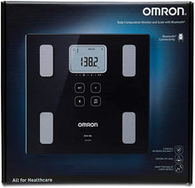 Load image into Gallery viewer, Omron Body Composition Monitor and Scale with Bluetooth Connectivity – 6 Body Metrics & Unlimited Reading Storage with Smartphone App by Omron, Black