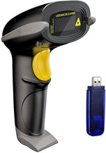Load image into Gallery viewer, NADAMOO Wireless Barcode Scanner 328 Feet Transmission Distance USB Cordless 1D Laser Automatic Barcode Reader Handhold Bar Code Scanner with USB Receiver for Store, Supermarket, Warehouse