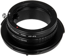 Load image into Gallery viewer, Fotodiox Pro Lens Mount Adapter, Sony Alpha Lens to Sony FZ Mount Camera Adapter - fits Sony PMW-F3, F5, F55 Digital Cinema Camcorders and has Built-in Lens Aperture Control for Sony A-Mount Lenses