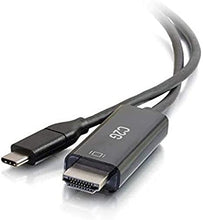 Load image into Gallery viewer, C2G USB Adapter, HDMI Adapter, USB C to HDMI, 4K, 60Hz, Black, 6 Feet (1.82 Meters), Cables to Go 26889