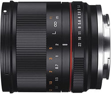 Load image into Gallery viewer, Rokinon RK21M-FX 21mm F1.4 ED AS UMC High Speed Wide Angle Lens for Fuji (Black)