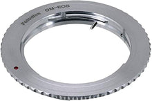 Load image into Gallery viewer, Fotodiox Lens Mount Adapter Compatible with Olympus Zuiko (OM) 35mm SLR Lens to Canon EOS (EF, EF-S) Mount D/SLR Camera Body - with Gen10 Focus Confirmation Chip