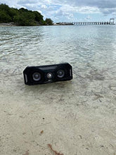 Load image into Gallery viewer, Altec Lansing Mix 2.0 - Bluetooth Speaker, Wireless, Waterproof, Floatable, Portable, Speakers, Loud Volume, Strong Bass, Rich Stereo System, 100 ft Wireless Range, IP67, Black with Lights