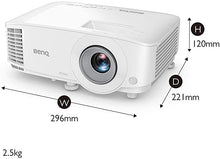 Load image into Gallery viewer, BenQ WXGA Business Projector (MW560) - DLP - 4,000 Lumens High Brightness - 20,000:1 High Contrast Ratio - Dual HDMI, VGA - Auto Keystone Correction - Simple Setup - SmartEco Technology