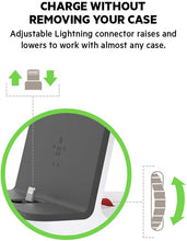 Load image into Gallery viewer, Belkin iPhone Charging Dock + Apple Watch Charging Stand (Powerhouse iPhone Charging Station) iPhone Dock, Apple Charging Station (Black)