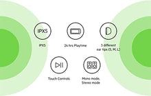 Load image into Gallery viewer, Belkin Wireless Earbuds, SOUNDFORM Move True Wireless Bluetooth Earphones with Touch Controls IPX5 Certified Sweat and Water Resistant with Deep Bass for iPhones and Androids and More