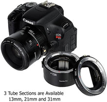 Load image into Gallery viewer, Fotodiox Pro Canon EOS Auto Macro Extension Tube Set Kit for Extreme Close-Up with Autofocus and Auto-Exposure