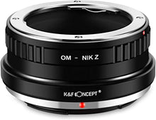 Load image into Gallery viewer, K&F Concept Lens Mount Adapter for Olympus OM Mount Lens to Nikon Z6 Z7 Camera
