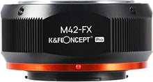 Load image into Gallery viewer, K&F Concept M42 to Fuji X Lens Mount Adapter for M42 Screw Mount Lens to Fujifilm Fuji X-Series X FX Mount Mirrorless Cameras with Matting Varnish Design for Fuji XT2 XT20 XE3 XT1 X-T2