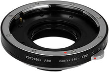 Load image into Gallery viewer, Fotodiox Pro Lens Mount Shift Adapter Contax 645 (C645) Mount Lenses to Fujifilm X-Series Mirrorless Camera Adapter - fits X-Mount Camera Bodies Such as X-Pro1, X-E1, X-M1, X-A1, X-E2, X-T1