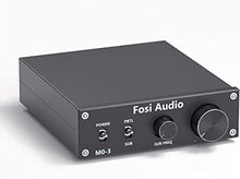 Load image into Gallery viewer, Fosi Audio M03 Subwoofer Amplifier 200 Watt Mini Mono Audio Amp Full-Frequency and Sub Bass Switchable Amplifier One Channel Home Theater Single Power Subwoofer Amp