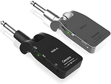 Load image into Gallery viewer, Getaria 2.4GHZ Wireless Guitar System Built-in Rechargeable Lithium Battery Digital Transmitter Receiver for Electric Guitar Bass (Black)