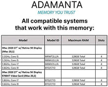 Load image into Gallery viewer, Adamanta 32GB (2x16GB) Memory Upgrade for 2019 & 2020 Apple iMac 27" (iMac 19,1 iMac 20,1 iMac 20,2) w/Retina 5K Display, 2018 Mac Mini DDR4 2666Mhz PC4-21300 SODIMM 2Rx8 CL19 1.2v DRAM RAM