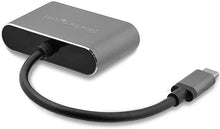 Load image into Gallery viewer, StarTech.com USB-C to VGA and HDMI Adapter - 2-in-1 - 4K 30Hz - Space Grey - Windows & Mac Compatible (CDP2HDVGA)