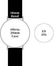 Load image into Gallery viewer, WRISTOLOGY Olivia Rose Gold Womens Watch - for Nurses Large Face Analog Easy to Read Numbers with Second Hand Grey Leather Band