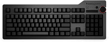 Load image into Gallery viewer, Das Keyboard 4 Ultimate Blank Wired Mechanical Keyboard, Cherry MX Blue Mechanical Switches, 2-Port USB 3.0 Hub, Volume Knob, Aluminum Top (104 Keys, Black)