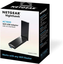 Load image into Gallery viewer, NETGEAR AC1900 Wi-Fi USB 3.0 Adapter for Desktop PC | Dual Band Wifi Stick for Wireless internet (A7000-10000S)