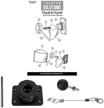 Load image into Gallery viewer, Theater Solutions TS30B Mountable Indoor Speakers Black Bookshelf Pair