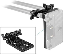 Load image into Gallery viewer, CAMVATE Battery Cheese Plate with 360° Swivel 15mm Rod Clamp for Anton Bauer Gold Mount Power Adapter(NOT Compatible V-Lock)
