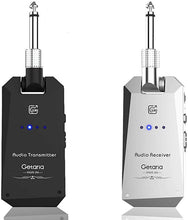 Load image into Gallery viewer, Getaria Wireless Guitar Transmitter Receiver Set 5.8GH Wireless Guitar System 4 Channels for Electric Guitar Cordless Instrument Digital Microphone Wireless Guitar Amplifier Remote Guitar Cable Pickup