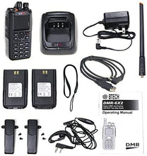 Load image into Gallery viewer, BTECH DMR-6X2 (DMR and Analog) 7-Watt Dual Band Two-Way Radio (136-174MHz VHF & 400-480MHz UHF), with GPS and Recording, Includes Full Kit with 2 Batteries, Programming Cable, and More