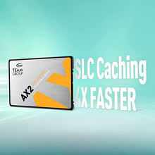 Load image into Gallery viewer, TEAMGROUP AX2 2TB 3D NAND TLC 2.5 Inch SATA III Internal Solid State Drive SSD (Read Speed up to 550 MB/s) Compatible with Laptop & PC Desktop T253A3002T0C101