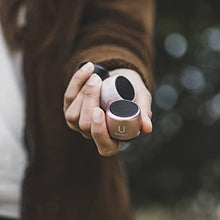 Load image into Gallery viewer, Fashionit U Micro Speaker | Coin-Sized Portable Wireless Bluetooth 5.0 with Built-in Mic & Remote Shutter | Perfect Little Speaker for Home, Parties, Activities! Tiny Device, Rich Sound | Gold
