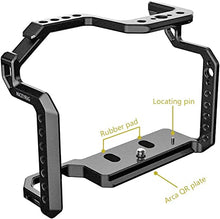 Load image into Gallery viewer, NICEYRIG Cage for Canon EOS R5 R6 with 1/4 3/8 Thread Two Cold Shoe Mounts - 396
