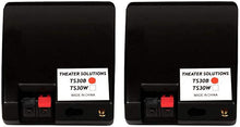 Load image into Gallery viewer, Theater Solutions TS30B Mountable Indoor Speakers Black Bookshelf Pair