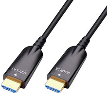 Load image into Gallery viewer, DTECH 10m Fiber Optic HDMI Cable 4K 30Hz 1080p 60hz HD Video 3D ARC HDCP CEC High Speed Long Cord for Computer Monitor TV Projector (32 Feet, Black)