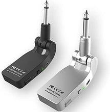 Load image into Gallery viewer, Getaria 2.4GHZ Wireless Guitar System Built-in Rechargeable Lithium Battery Digital Transmitter Receiver for Electric Guitar Bass (Black)