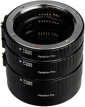 Load image into Gallery viewer, Fotodiox Pro Canon EOS Auto Macro Extension Tube Set Kit for Extreme Close-Up with Autofocus and Auto-Exposure