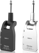Load image into Gallery viewer, Getaria 2.4GHZ Wireless Guitar System Built-in Rechargeable Lithium Battery Digital Transmitter Receiver for Electric Guitar Bass (Black)