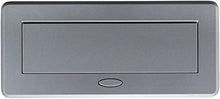 Load image into Gallery viewer, Table Pop up Power Strip Date Hub Connection Box with Outlet Network HDMI for Office Desk?Silver?