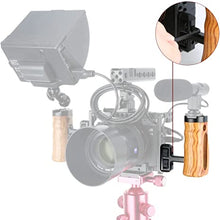 Load image into Gallery viewer, NICEYRIG Universal Side Wooden Handle Handgrip with Cold Shoe for DSLR Camera Cage