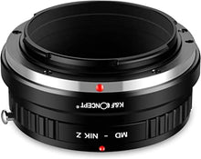 Load image into Gallery viewer, K&F Concept Lens Mount Adapter for Minolta MD MC Mount Lens to Nikon Z6 Z7 Camera