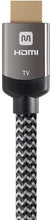Load image into Gallery viewer, Monoprice HDMI High Speed Active Cable - 30 Feet - Gray, 4K@60Hz, 18Gbps, HDR, 28AWG, YUV, 4:4:4, CL3 - Luxe Active Series Black