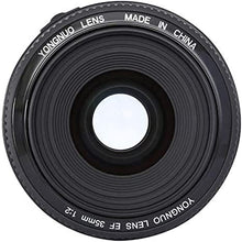 Load image into Gallery viewer, YONGNUO YN35mm F2 Lens 1:2 AF/MF Wide-Angle Fixed/Prime Auto Focus Lens for Canon EF Mount EOS Camera