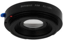 Load image into Gallery viewer, Fotodiox Pro Lens Mount Adapter Compatible with Fuji Fujica X-Mount 35mm (FX35) SLR Lens to Canon EOS (EF, EF-S) Mount D/SLR Camera Body - with Gen10 Focus Confirmation Chip