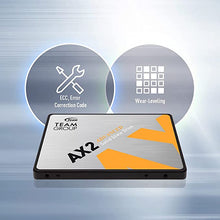Load image into Gallery viewer, TEAMGROUP AX2 2TB 3D NAND TLC 2.5 Inch SATA III Internal Solid State Drive SSD (Read Speed up to 550 MB/s) Compatible with Laptop & PC Desktop T253A3002T0C101