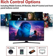 Load image into Gallery viewer, AV Access HDMI Matrix HDMI 2.0 Splitter Switch 4x4 4K@60Hz 4:4:4 HDR Dobly Vision CEC, Audio Extraction SPDIF 5.1CH, Downscaler, Web UI Control, Power-Off Memory,HDCP2.2 IR Remote API RS232