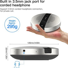 Load image into Gallery viewer, Kaysuda USB Speaker Phone 360° Omnidirectional Microphone Portable Conference Speakerphone Echo Cancellation for Teams, Zoom, VoIP Calls, Webinar, Phone, Call Center, Recording