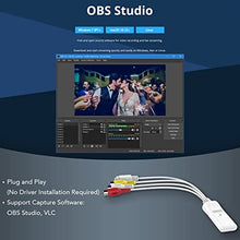 Load image into Gallery viewer, External USB Video Capture Card - August VGB300 - Transfer VHS Home Videos to Mac OS and PC Windows - S-Video and Composite in