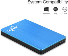 Load image into Gallery viewer, NRICO 500GB Portable External Hard Drive USB 3.0 HDD 2.5inch Storage Compatible for PC, Mac, Desktop,PS4 (500GB, Grey)
