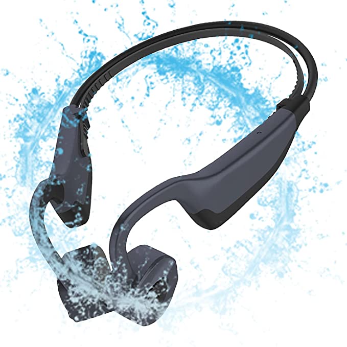 IKXO Bone Conduction Headphones Waterproof for Swimming Mp3 Player