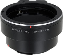 Load image into Gallery viewer, Fotodiox Pro Lens Mount Adapter - Kiev 88 Lens to Canon EOS (EF, EF-S) Camera System (Such as 7D, 60D, 5D Mark III and More)