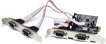 Load image into Gallery viewer, StarTech.com 4 Port Native PCI Express RS232 Serial Adapter Card with 16550 UART - Low Profile Serial Card (PEX4S553), Green